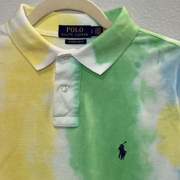 Polo Ralph Lauren Men's Tie Dye Polo Shirt Size S - Picture 9 of 12